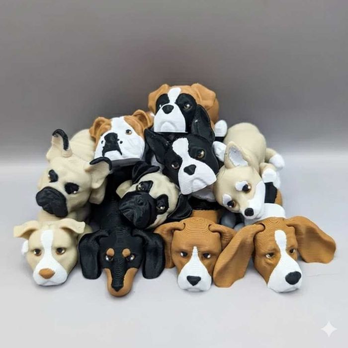 Breloczek 3D w kształcie pieska – 150 Ras