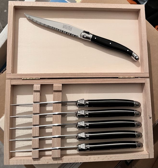 Zestaw 6 noży do steków Laguiole