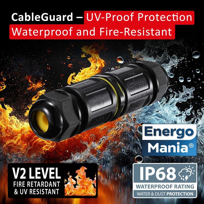 Mufa złącze puszka kablowa IP68 do łączenia hermetycznie kabli w ziemi