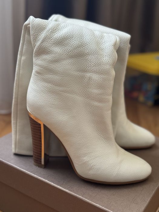 Шкіряні зимові чоботи,38р