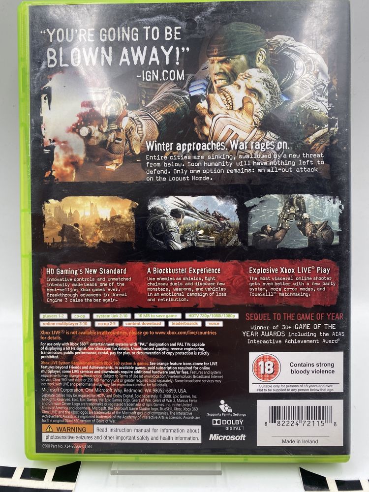 Gears of War 2 Xbox 360 Gwarancja