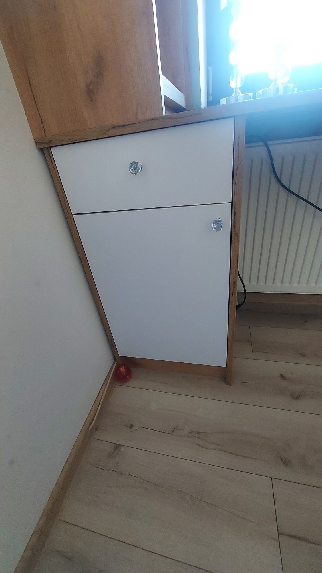 Biurko duże z regałem, zadbane