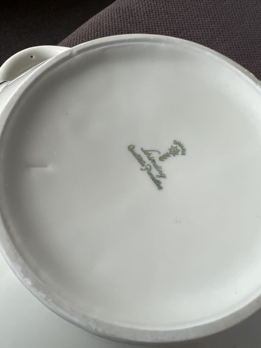 Waza porcelanowa antyk złocona do kolekcji