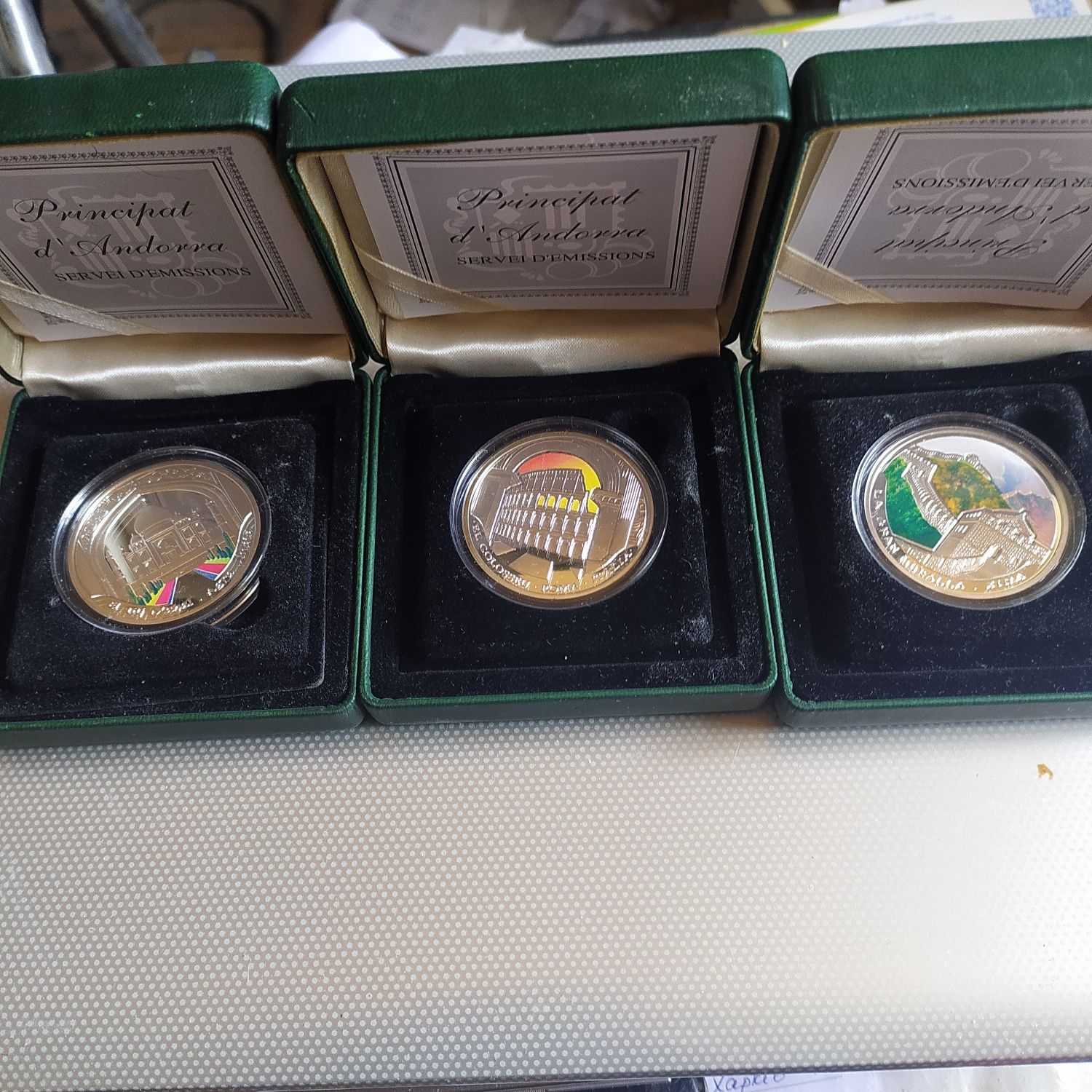 Монеты, , коллекция Чудеса света, фауна-бабочки,Ag 925°,28,8гр.серт.
