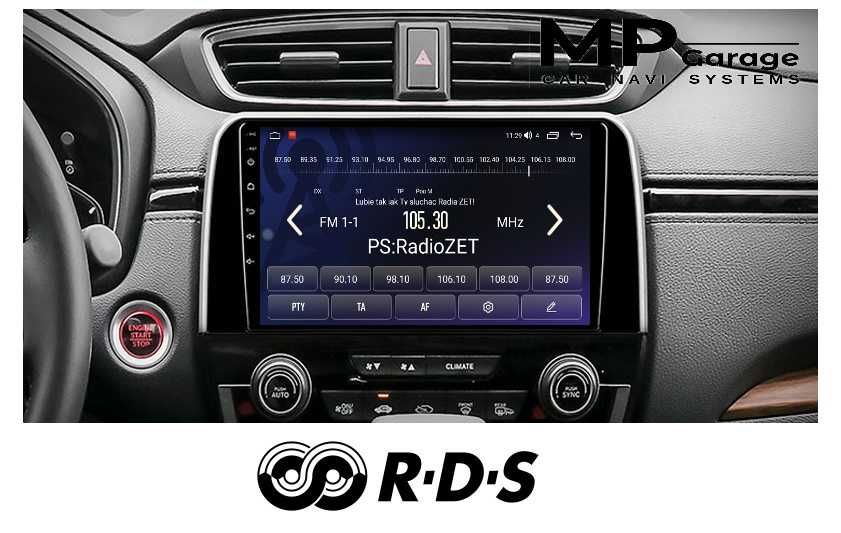 Radio Nawigacja Honda CRV 5 Android 11 CarPlay/AA Qled Montaż Gw.