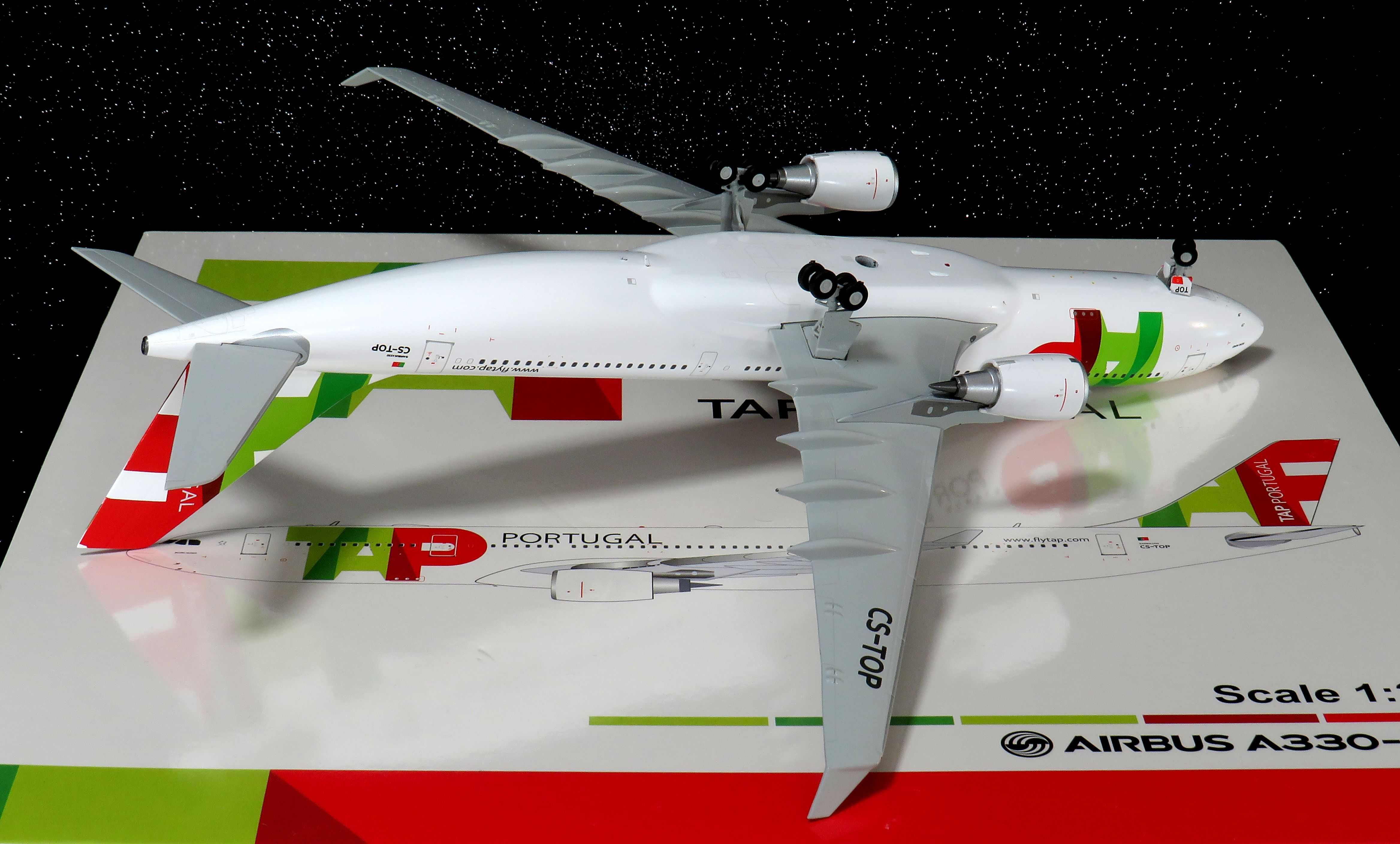 TAP Air Portugal Airbus A330-200 CS-TOP escala 1:200 super raro