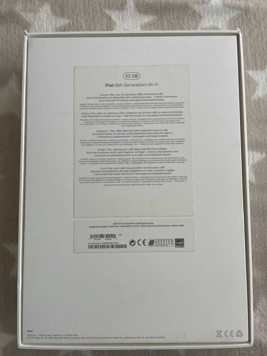 Caixa Apple iPad 6ª Geração