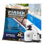 Piasek filtracyjny do pomp basenowych 20kg *Atest* 0,4-0,8mm