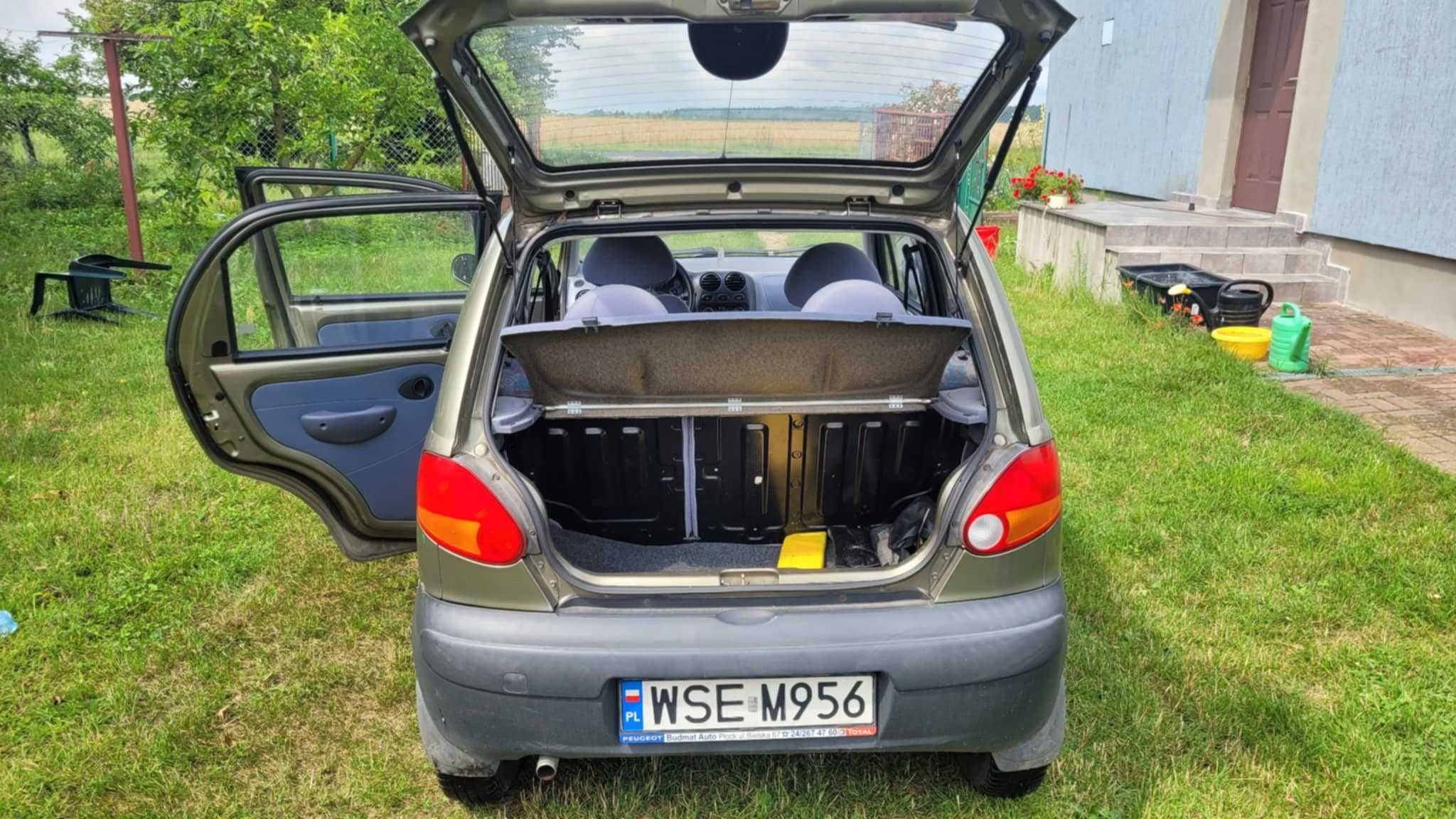 Daewoo Matiz 2002 rok, 136256km przebiegu.