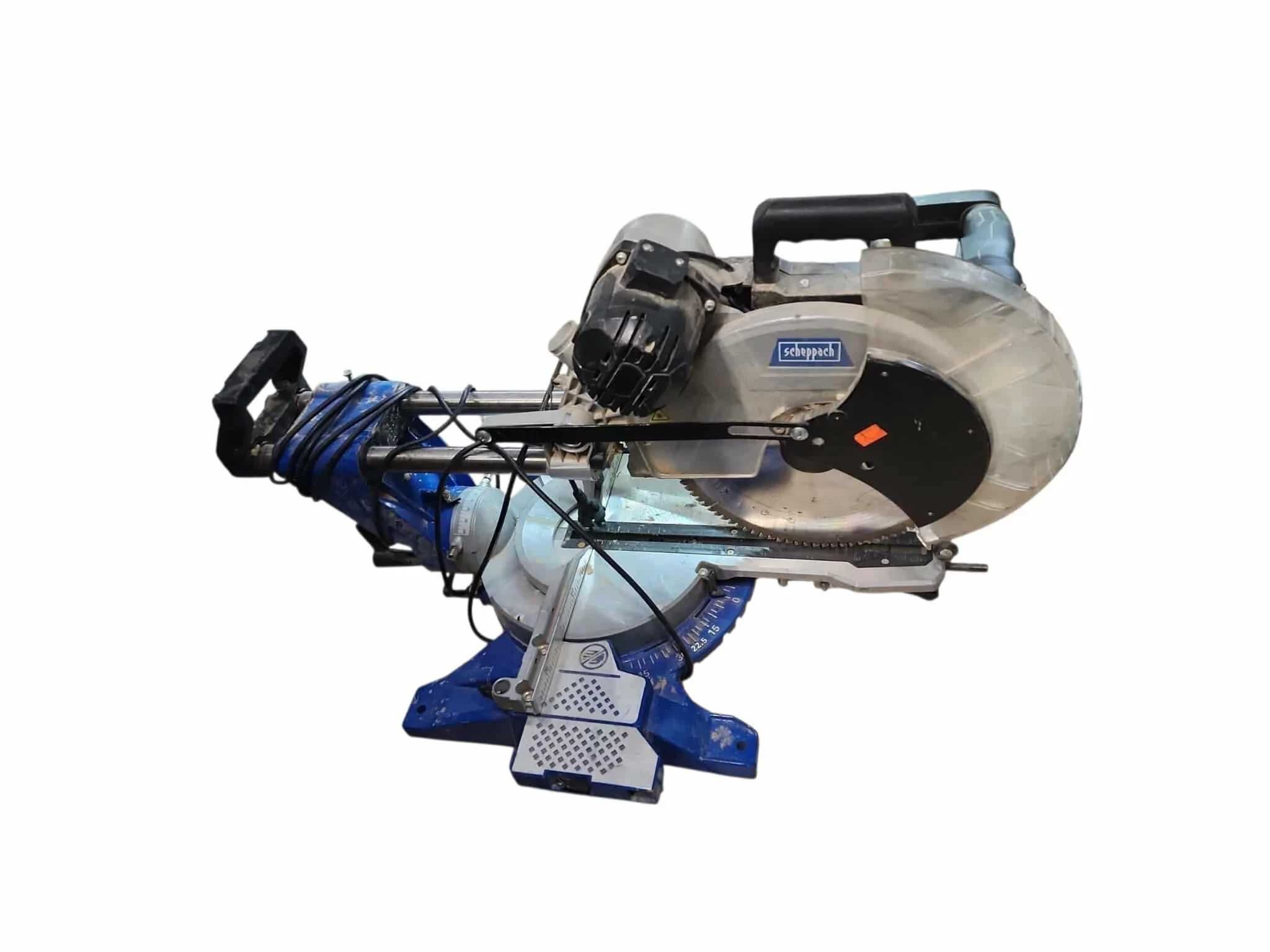 Scheppach HM140L - piła ukośna z posuwem 305 mm + stół roboczy UMF1600