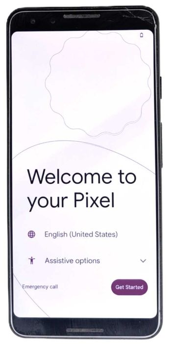 Google Pixel 3 64GB, czarny, uszkodzona obudowa, sprawny, + słuchawki