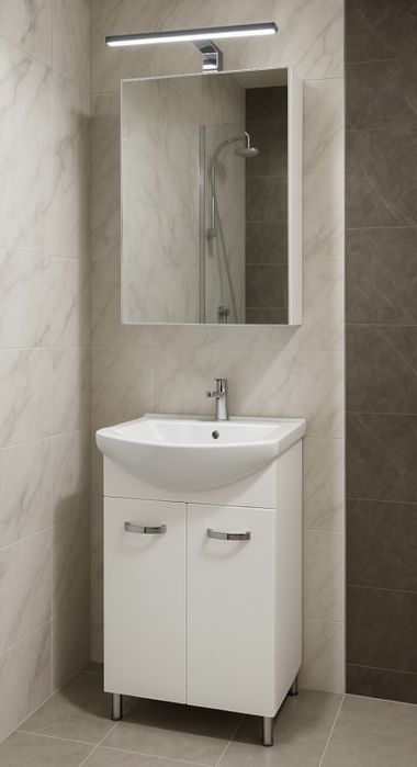 Szafka łazienkowa stojąca narożna