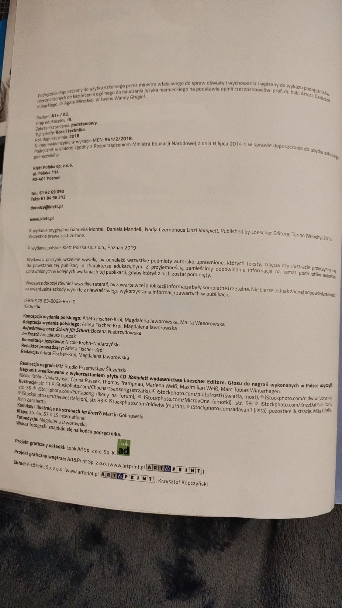 Język niemiecki Komplett 2 podręcznik+ ćwiczenia