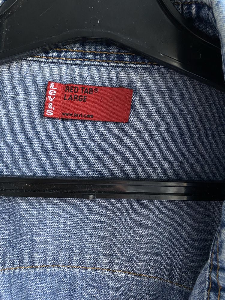 Вінтажна джинсова сорочка Levi’s оригінал L-XL