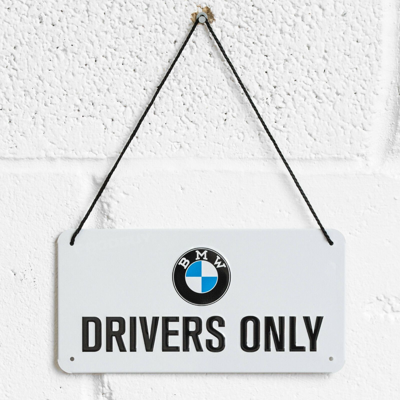 Placa design poster BMW drivers oficina garagem quadro moldura