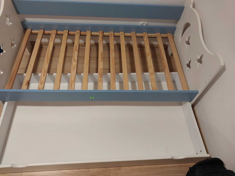 Łóżko dziecięce 140x70 + materac Hilding Dobranocka