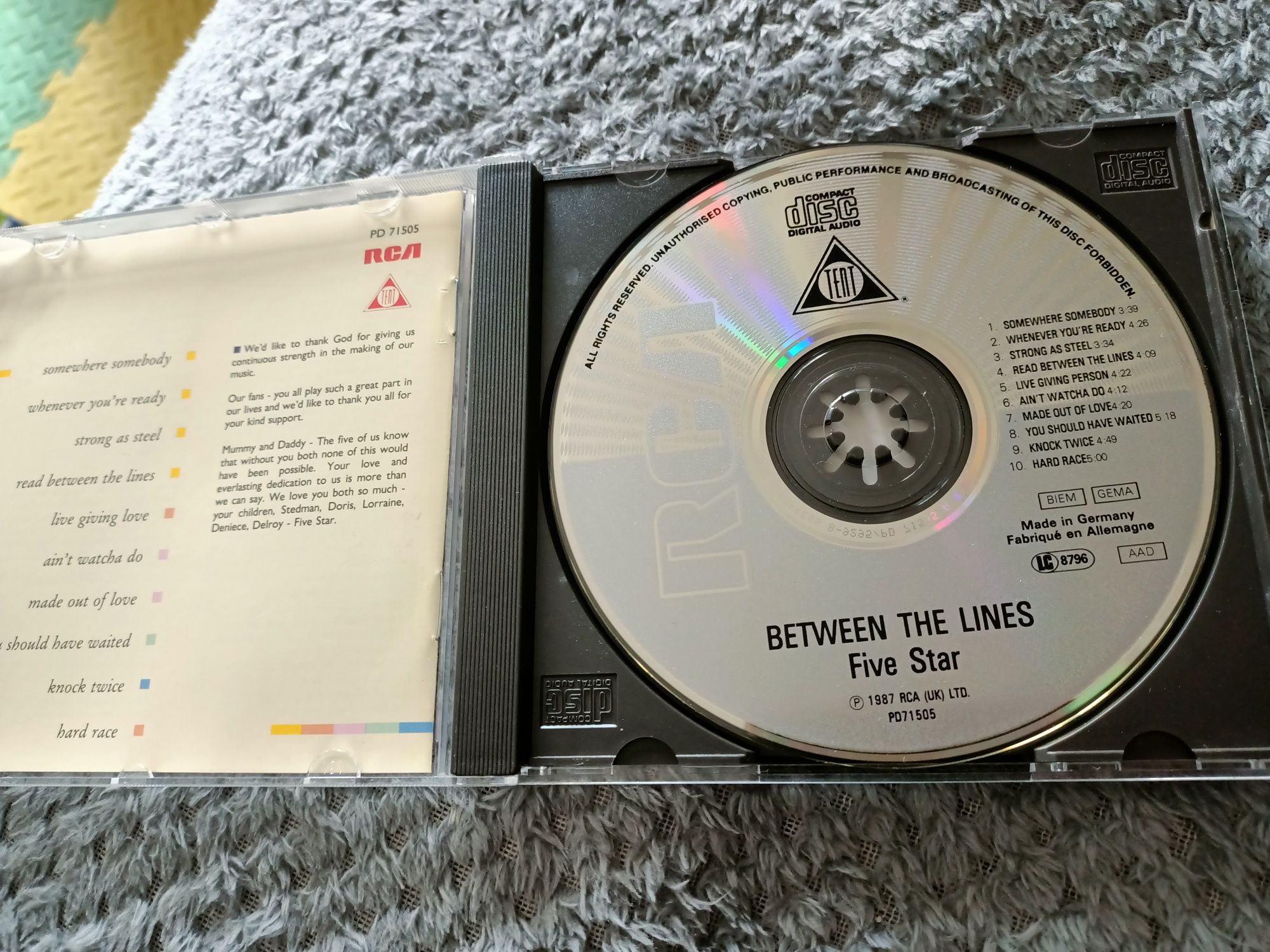 Five Star - Between The Lines (CD, Album)(vg+)