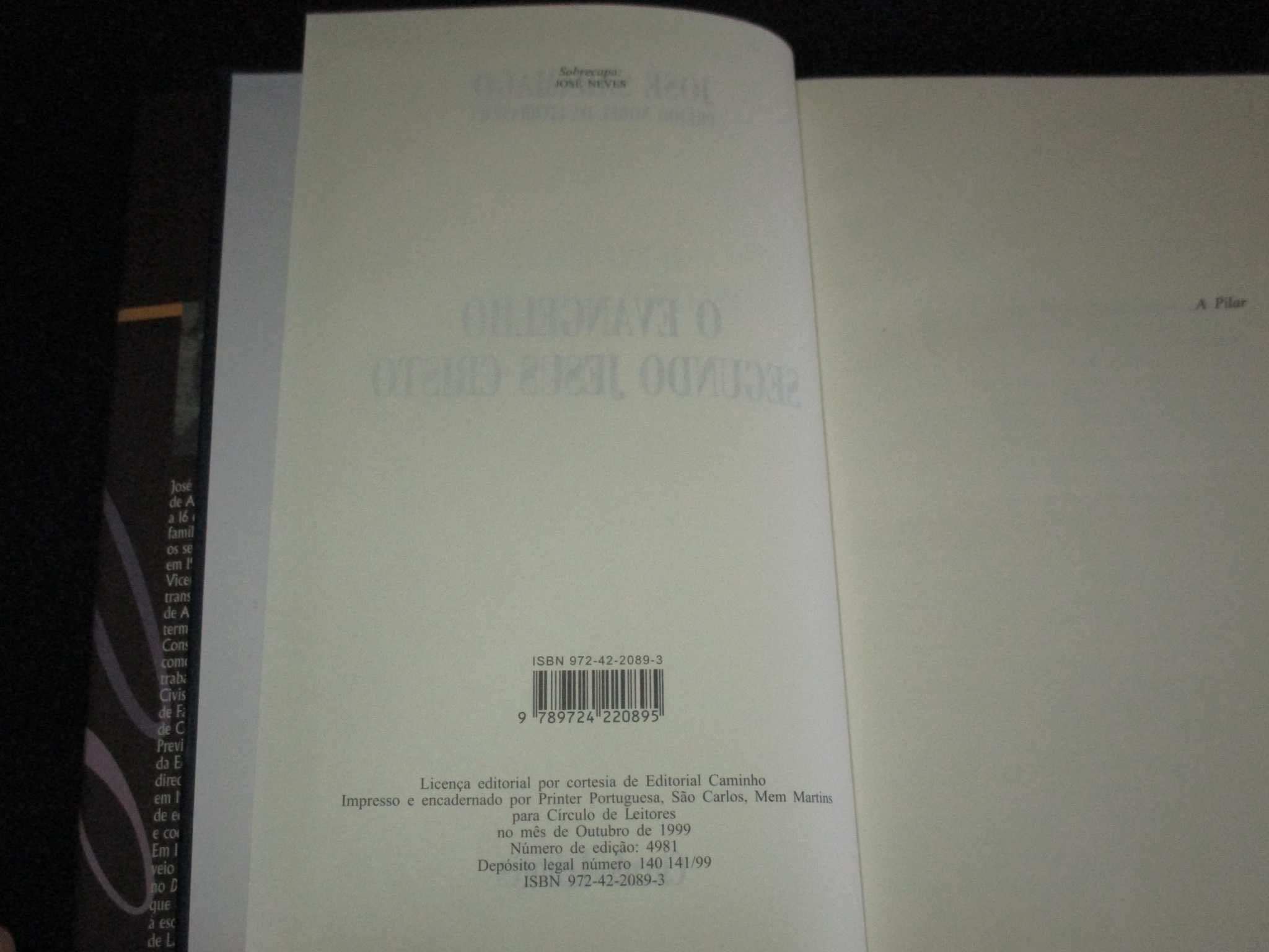 Livro O Evangelho segundo Jesus Cristo José Saramago