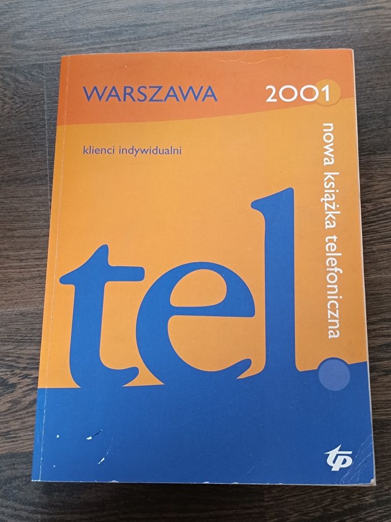 Nowa książka telefoniczna Warszawa 2001 klienci indywidualni