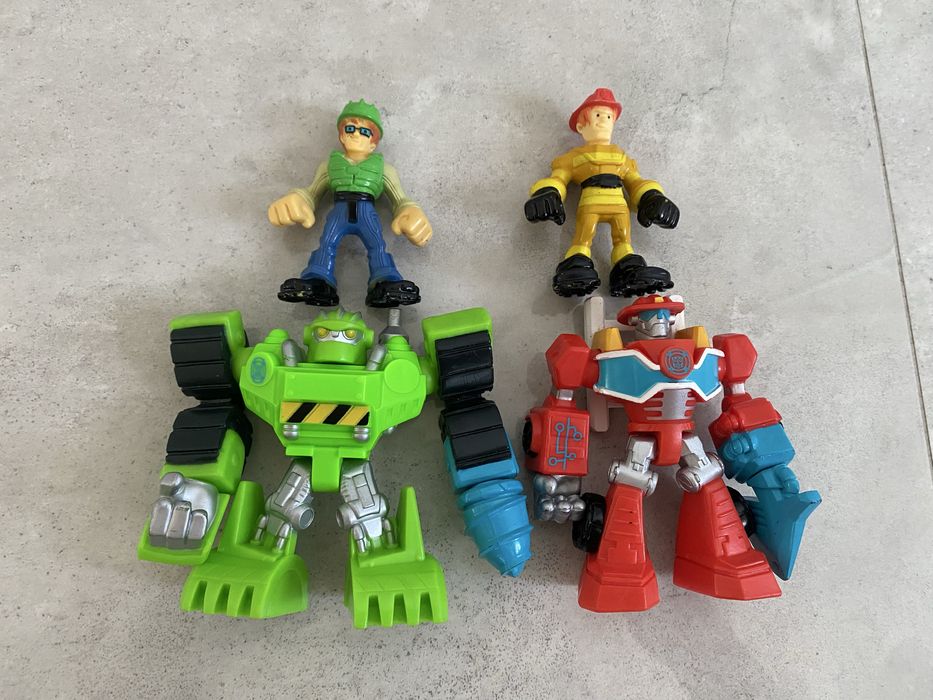 Zestaw 4 Figurek Transformers Rescue Bots – Boulder & Graham Burns