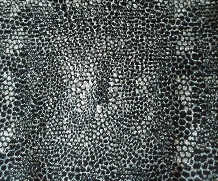 Bluzka dyskotekowa, w gadzią łuskę, krótki rękaw, damska S/M