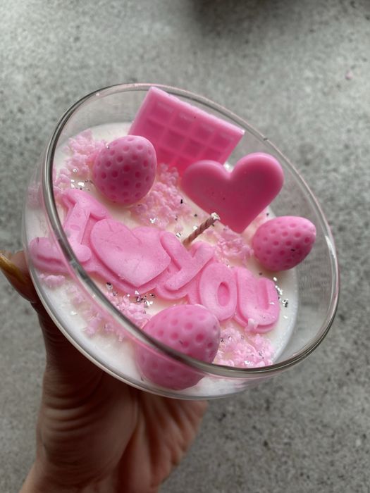 świeca sojowa I love you