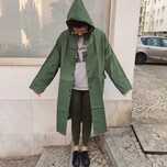 Gabardine impermeável verde tropa