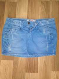 Spódniczka  mini jeansowa 36