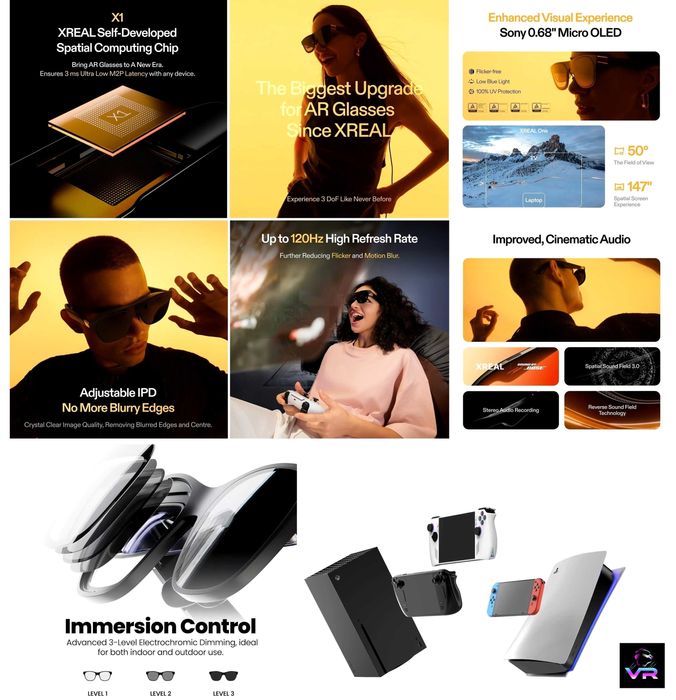 Xreal ONE‼️NEW Model 2025 AR | XR Glasses 147" Sony OLED 120Hz