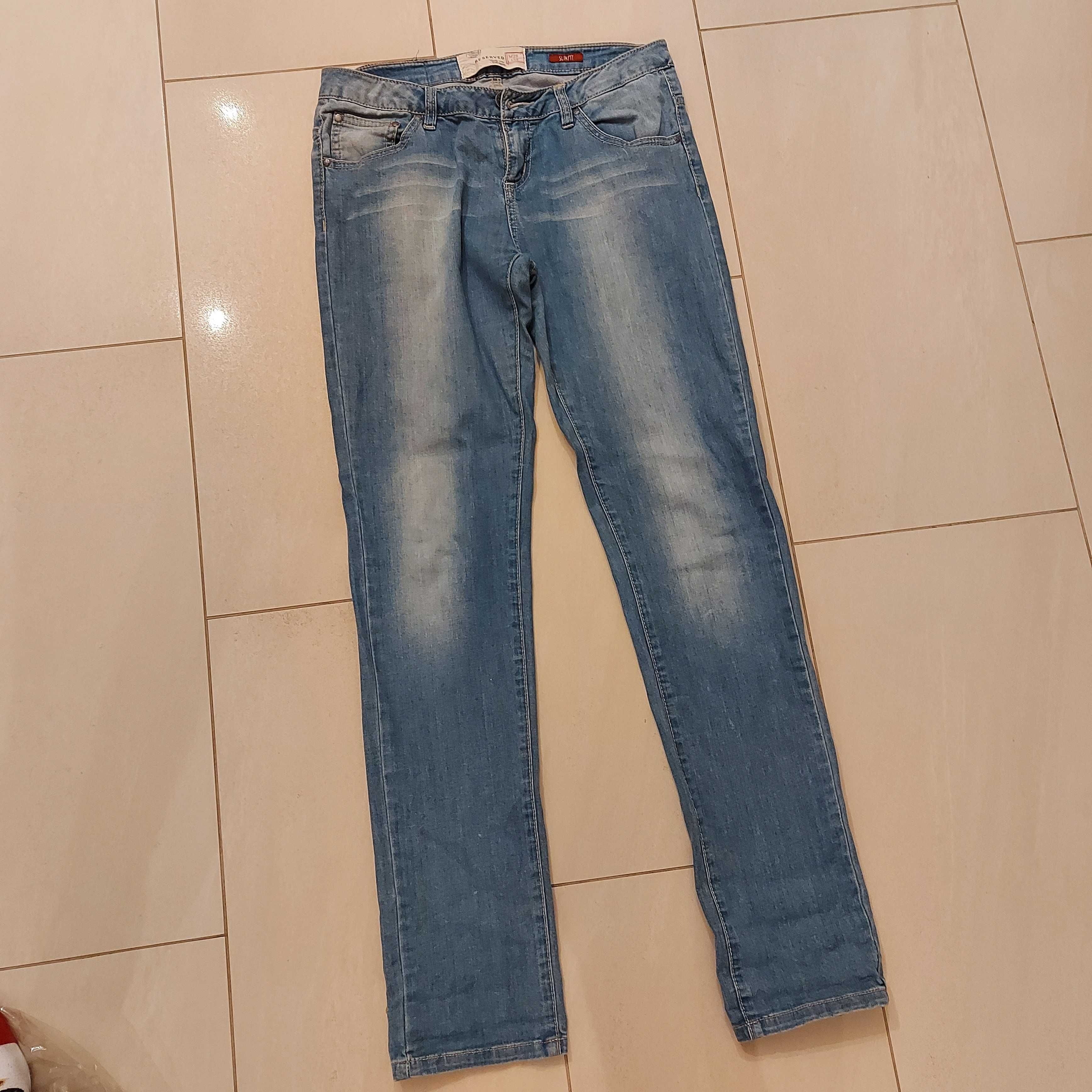 Spodnie jeansy damskie slim fit 38 M 29/32 reserved