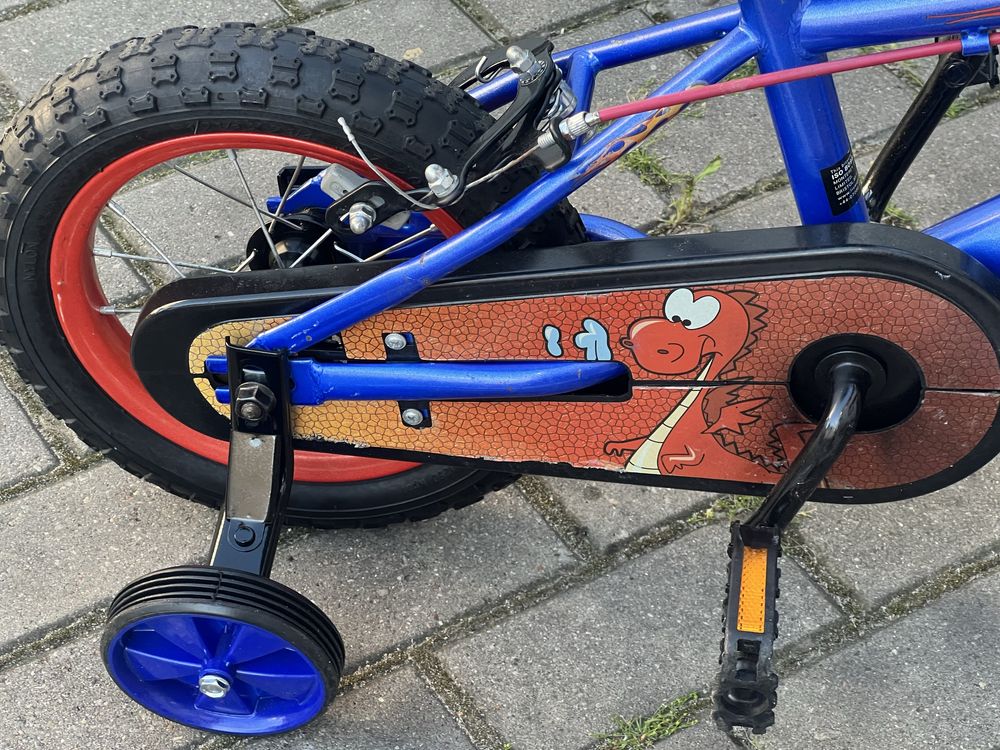 Rowerek dziecieńcy  12Cal  Dragon super stan kółka.+prowadnik +kask
