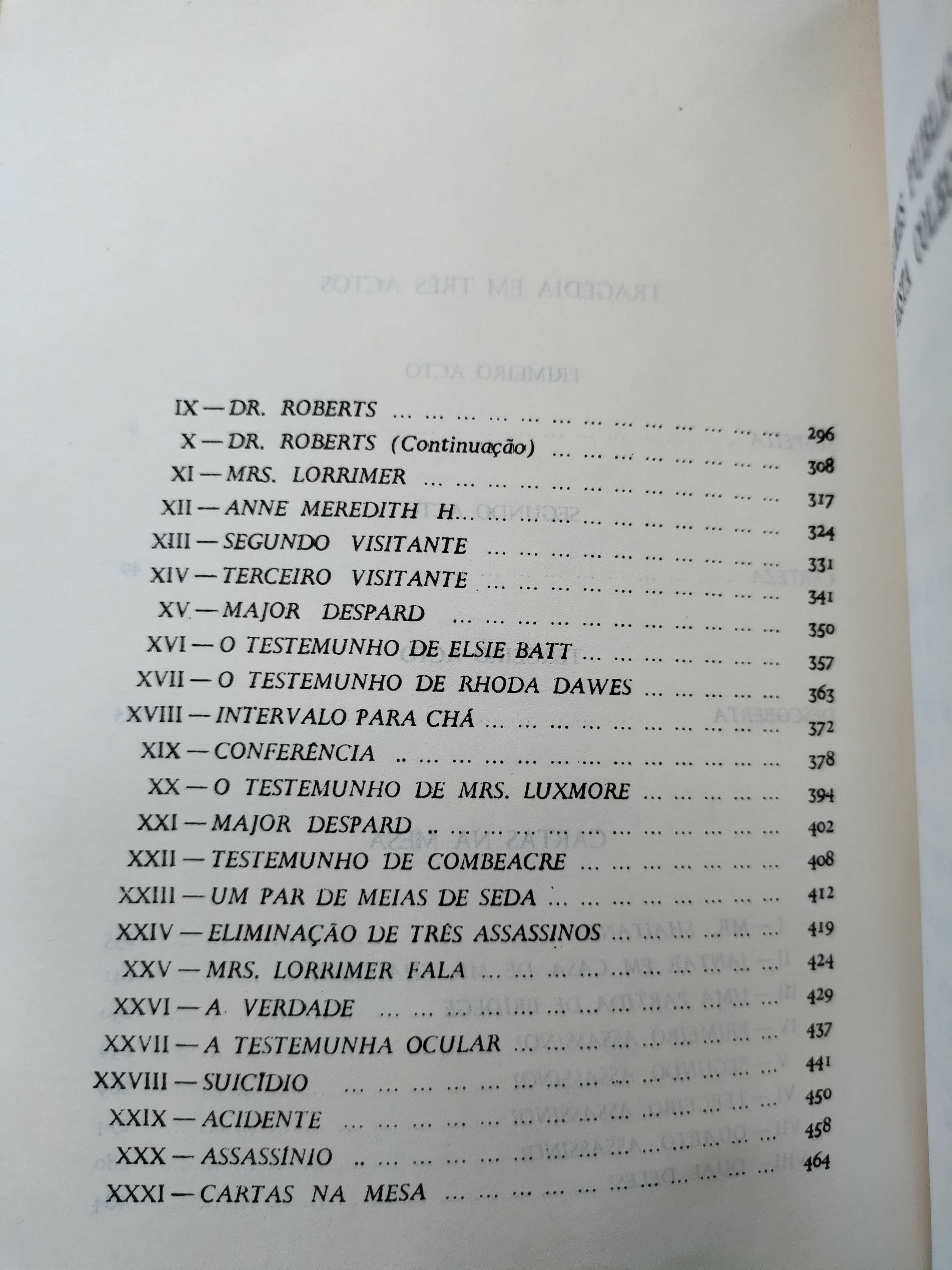 Obras Completas de Agatha Christie, Tragédia em 3 Actos;Cartas na Mesa