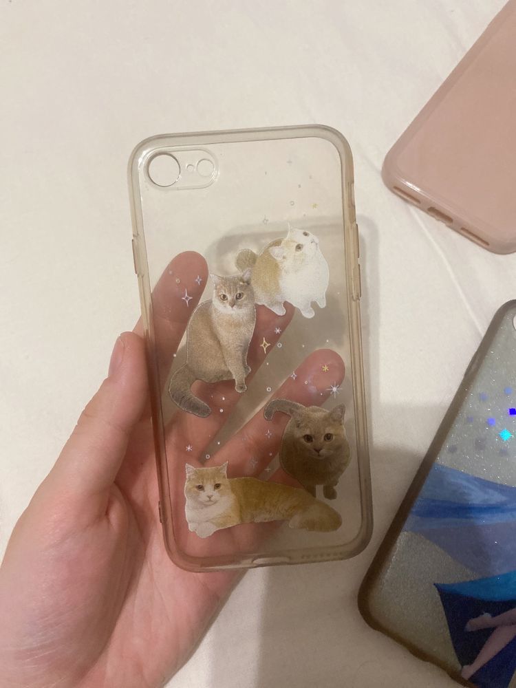 Zestaw 4 case na iphone 8