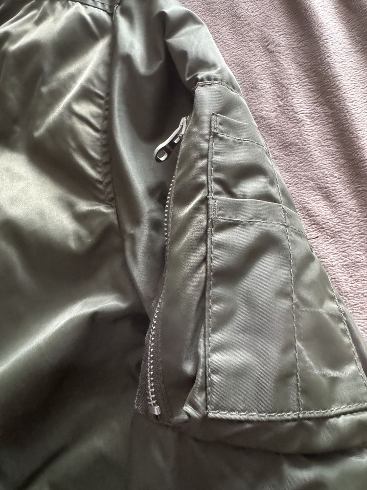 Bomber casaco novo verde tamanho L
