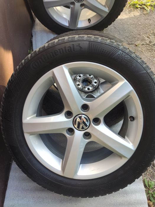 Диски титани R16 5*112 Volkswagen Passat,Golf, Touran, шини зимові R16