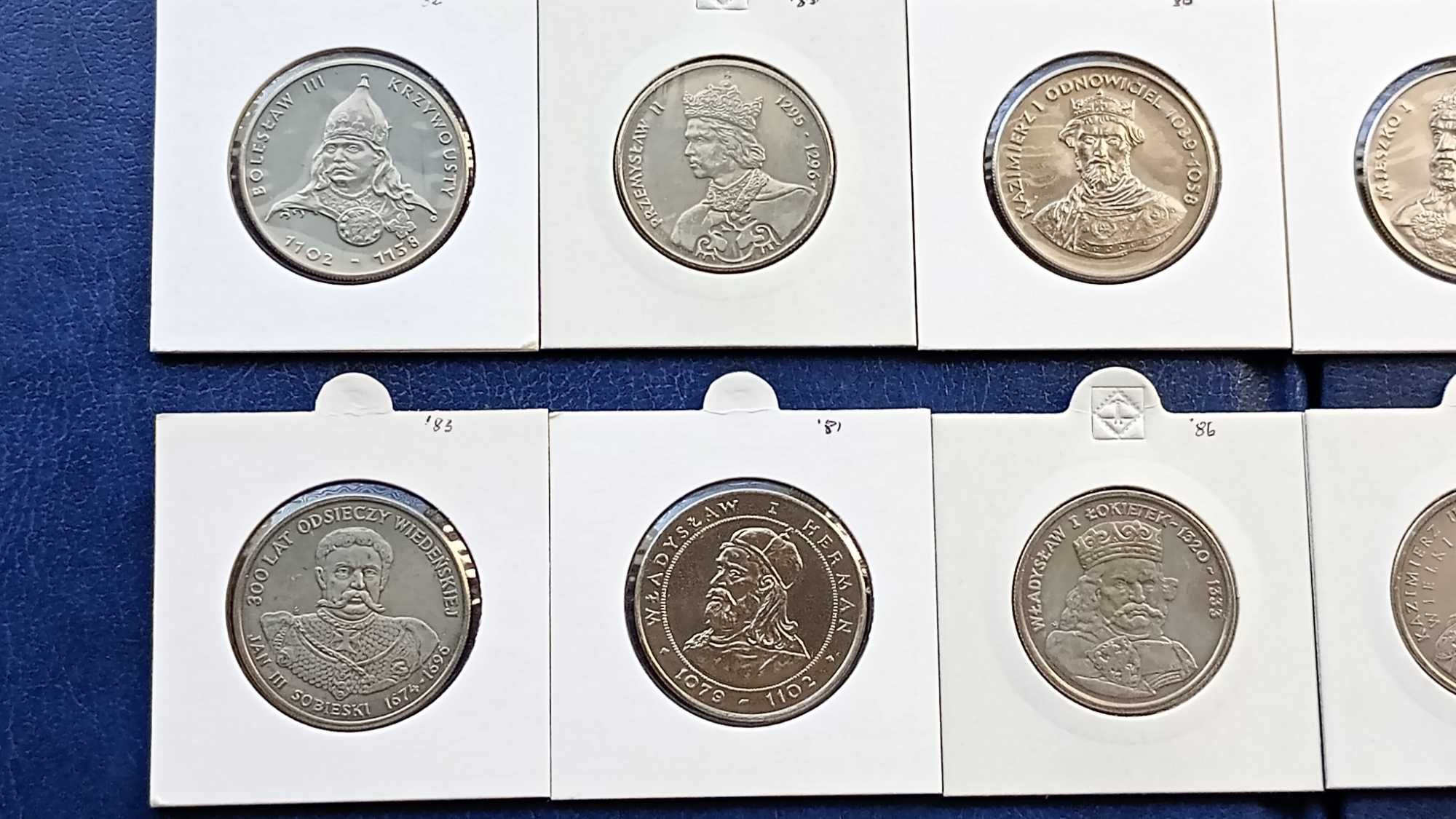 Stare monety Poczet Królów Polskich 14 monet od 50 zł do 20 tys zł