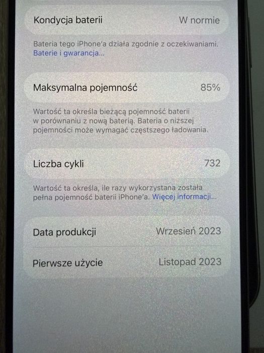 iPhone 15 pro 256gb naturalny Tytan