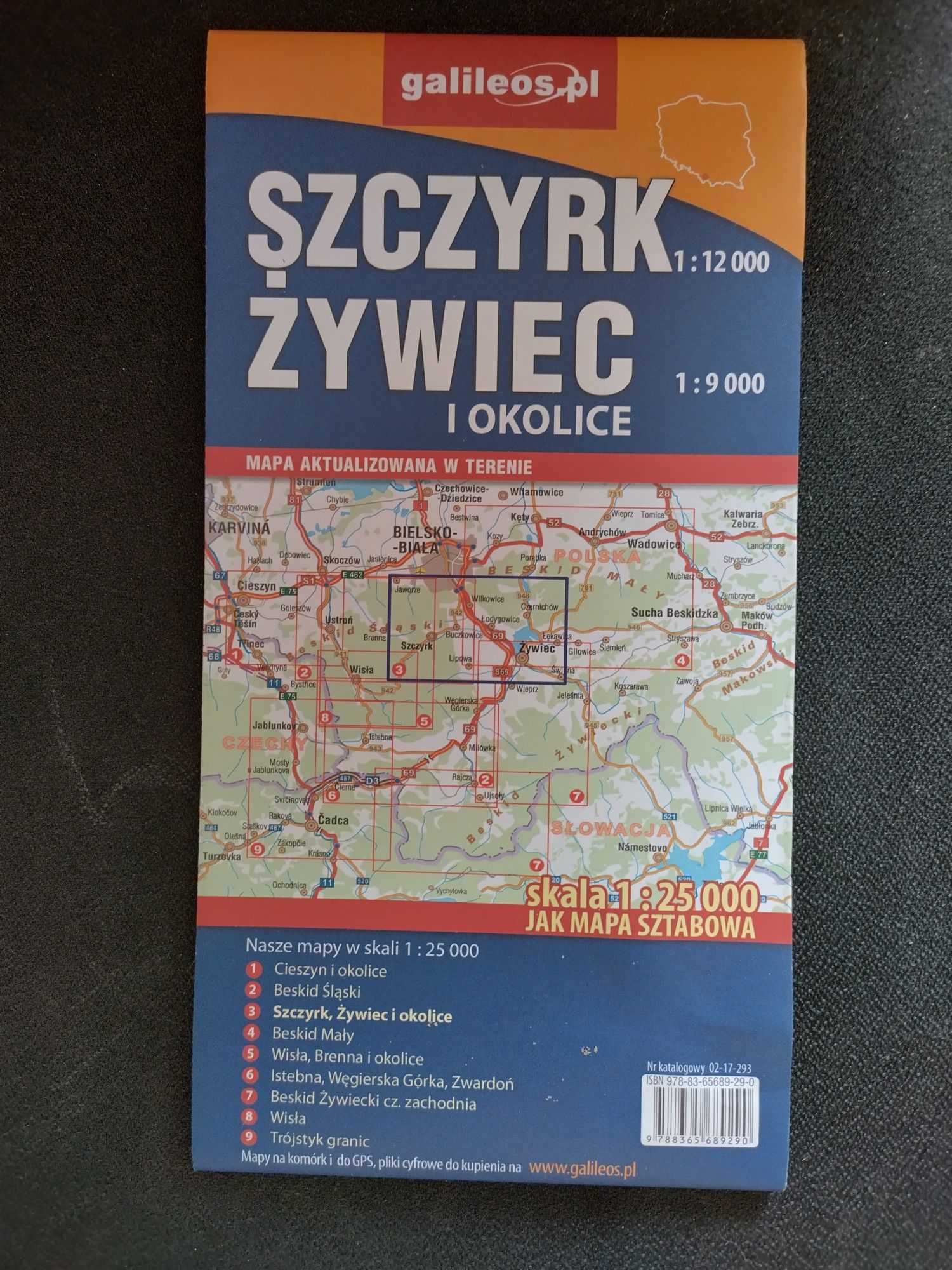 Szczyrk I Żywiec i okolice. Mapa