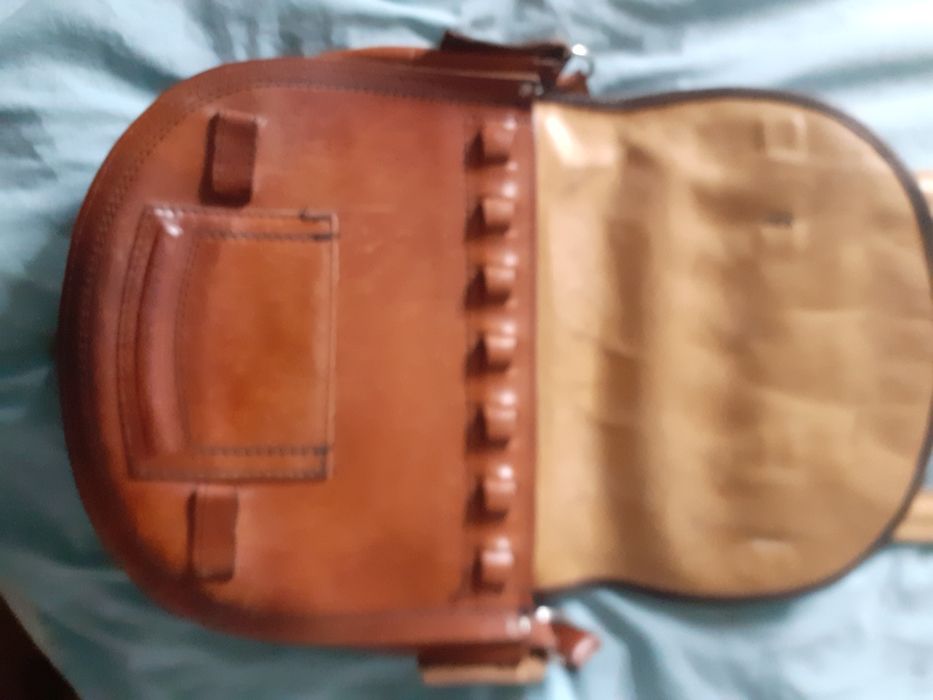 Torba myśliwska ręcznie szyta.