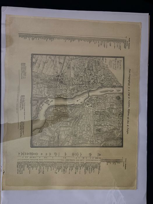 Plan Ichnograficzny Miasta Warszawy, Rezydencji Królów Polskich z 1779