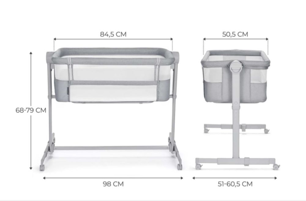 Berço co sleeping kinderkraft