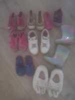 10par, zestaw, buty dla dziewczynki rozmiar 25,26,kalosze, sandały