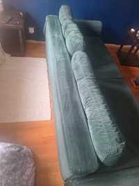 Sofa , kanapa w kolorze butelkowa zieleń