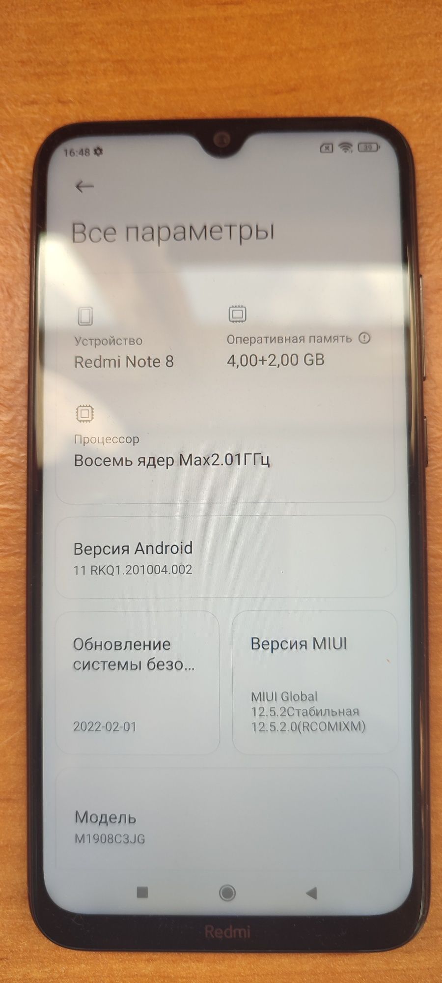 Xiaomi redmi note 8 4/128