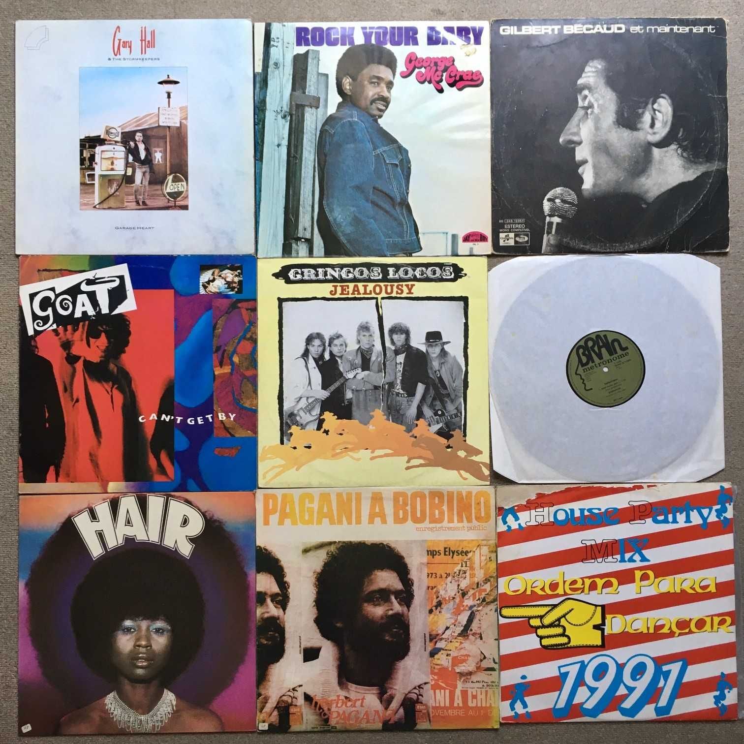 Discos vinil LP - 3€ cada - pop rock jazz portuguesa brasileira