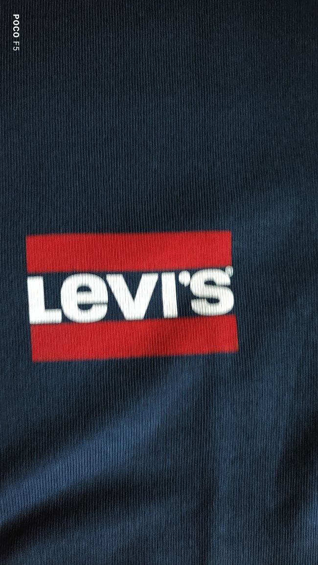 Levi's granatowy t-shirt rozm XL jak L