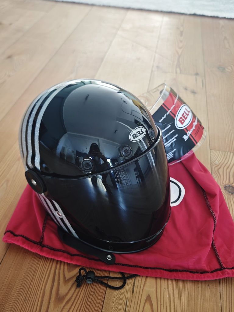 Capacete Bell Bullitt Deluxe  - Preto/Prateado Glitter silver