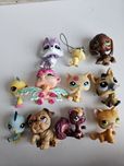 12 Lps littlest pet shop figurki zestaw figurek pet shopy wilk kot pie