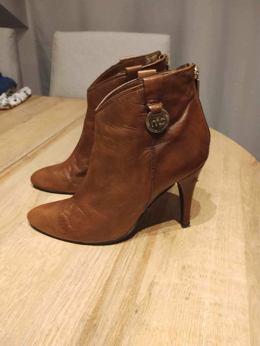 Botki Marię Claire skórzane rozmiar 40