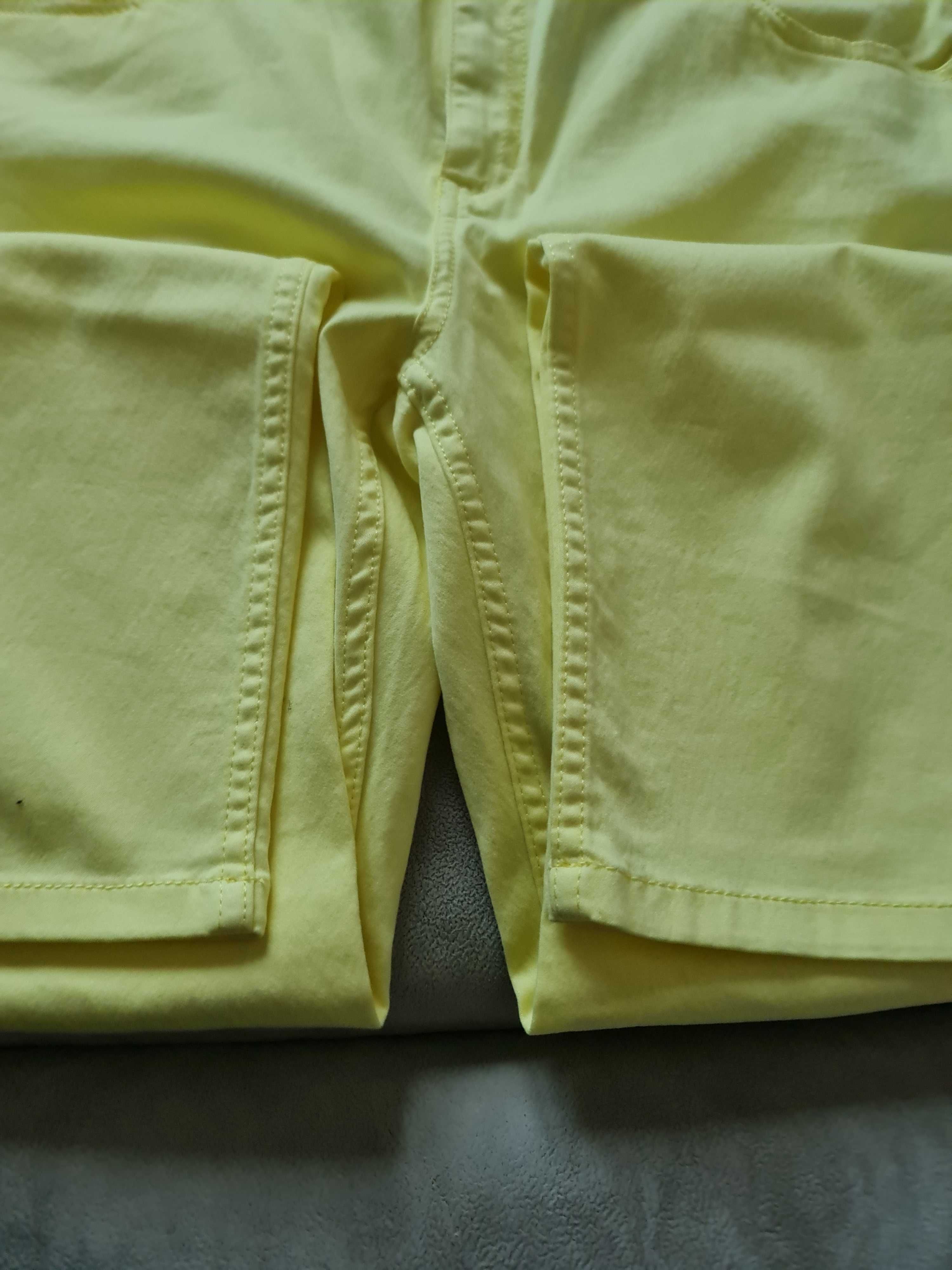 Spodnie damskie Jeansy Cotton Monnari 46  Żółte Nowe